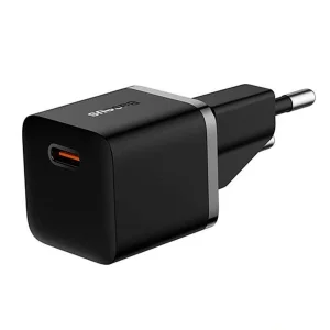 شارژر دیواری 20 وات بیسوس مدل GAN5 mini به همراه کابل تبدیل usb-c