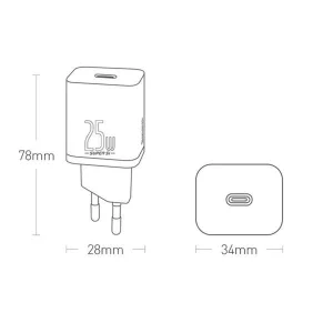 شارژر دیواری باسئوس مدل Super SI tzccsup-l01 به همراه کابل USB-C
