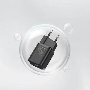 شارژر دیواری باسئوس مدل Super SI tzccsup-l01 به همراه کابل USB-C