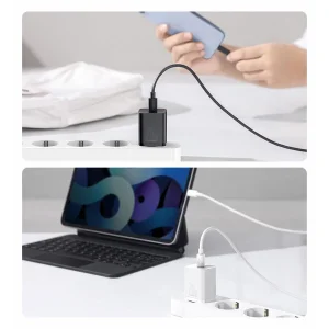 شارژر دیواری باسئوس مدل Super SI tzccsup-l01 به همراه کابل USB-C
