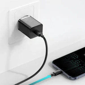 شارژر دیواری باسئوس مدل Super SI tzccsup-l01 به همراه کابل USB-C