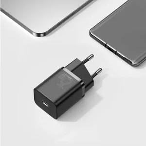 شارژر دیواری باسئوس مدل Super SI tzccsup-l01 به همراه کابل USB-C