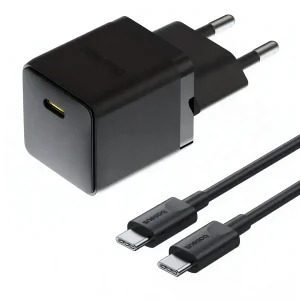 شارژر دیواری 20 وات بیسوس مدل Palm 1C به همراه کابل تبدیل USB-C