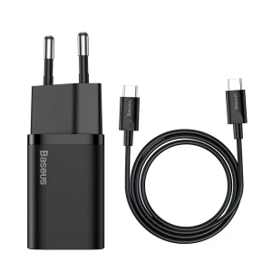 شارژر دیواری 25 وات باسئوس مدل CCCJG25CE به همراه کابل USB-C