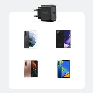 شارژر دیواری یوگرین مدل CD250-50581 به همراه کابل USB-C