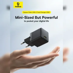 شارژر دیواری 20 وات بیسوس مدل 20W Palm به همراه کابل USB-C