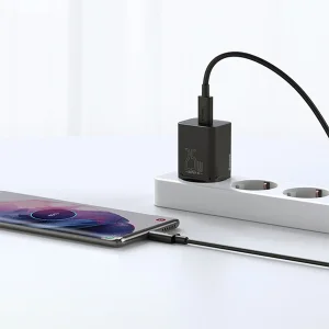شارژر دیواری باسئوس Quick Charger 25W به همراه کابل تبدیل  usb-c