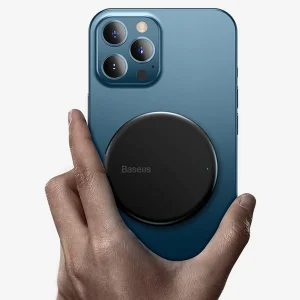 شارژر بی سیم باسئوس مدل Simple Mini Magnetic Wireless Charger WX01-JKF