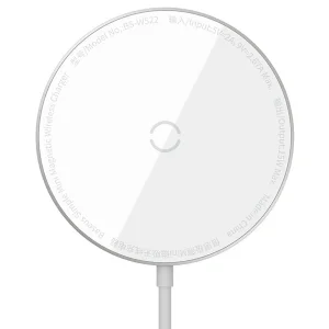 شارژر بی سیم باسئوس مدل Simple Mini Magnetic Wireless Charger WX01-JKF