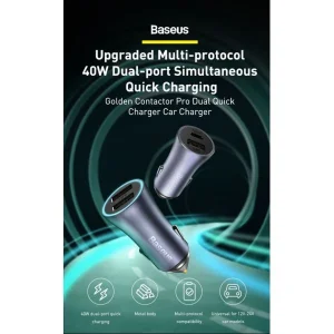 شارژر فندکی باسئوس مدل CCJD 40W