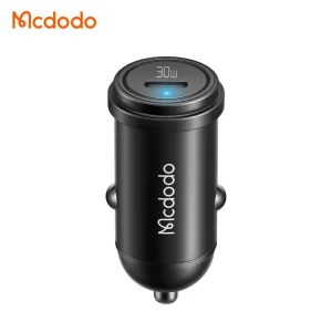 شارژر فندکی 30 وات مک دودو مدل MCA8 به همراه کابل تبدیل USB-C به لایتنینگ