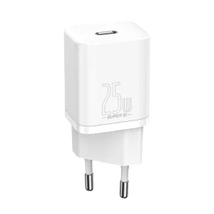 شارژر دیواری باسئوس مدل CCSUP-L02 به همراه کابل تبدیل USB-C