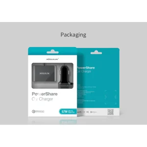 شارژر فندکی 57 وات نیلکین مدل PowerShare Car Charger