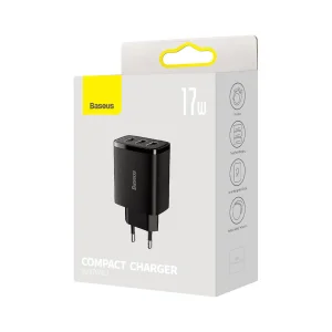 شارژر دیواری باسئوس مدل Compact Charger 3port
