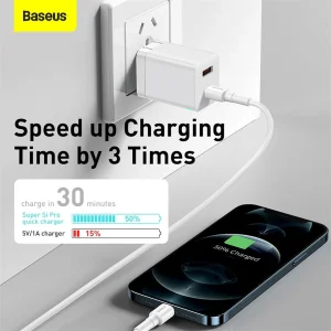 شارژر دیواری باسئوس مدل CCSUPP 30W