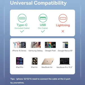 شارژر فندکی 60 وات بیسوس مدل  CCTXP-UC