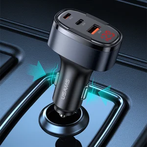 شارژر فندکی 100 وات سه پورت یوسمز مدل CC257