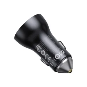 شارژر فندکی 60 وات بیسوس مدل Dual USB-C CGJM000213