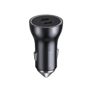 شارژر فندکی 60 وات بیسوس مدل Dual USB-C CGJM000213