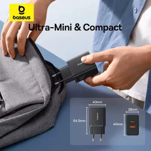 شارژر دیواری 30‌ وات بیسوس مدل Cube 30W CCXFK30UE