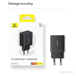 شارژر دیواری 30‌ وات بیسوس مدل Cube 30W CCXFK30UE