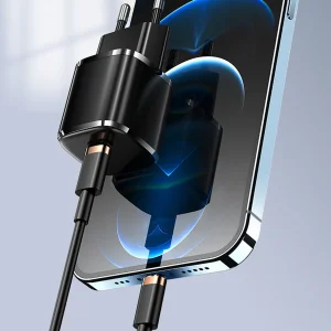 شارژر دیواری یوسمز مدل TU36PD-20W به همراه کابل تبدیل لایتنینگ