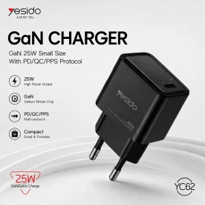 شارژر دیواری 25 وات یسیدو مدل YC62