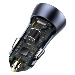 شارژر فندکی باسئوس  مدل TZCCJD-40W به همراه کابل تبدیل USB-C