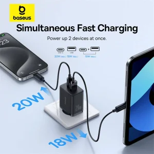 شارژر دیواری 20 وات بیسوس مدل Cube 20W