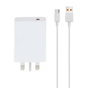 شارژر شیائومی مدل MDY-11-EY 33wfast 3pin original به همراه کابل تبدیل usb-c