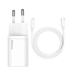 شارژر دیواری 20 وات بیسوس مدل Quick Charger 20W به همراه کابل لایتنینگ