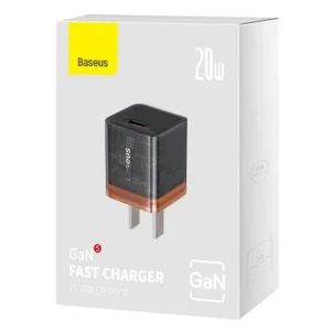 شارژر دیواری 20 وات بیسوس مدل GAN5 Fast Charger