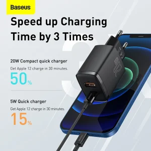 شارژر دیواری باسئوس مدل CCXJ-B0