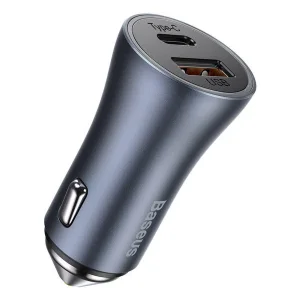 شارژر فندکی باسئوس مدل Golden Contactor Pro به همراه کابل تبدیل USB-C