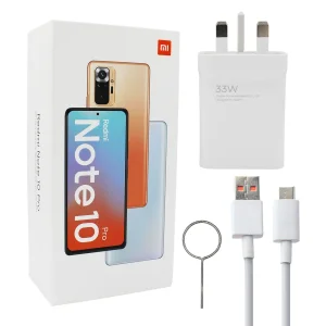 شارژر دیواری شیائومی مدل Redmi Note 10 Pro به همراه کابل تبدیل USB-C