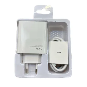 شارژر دیواری شیائومی مدل  TURBO FAST 67W به همراه کابل تبدیل USB-C