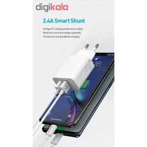 شارژر دیواری مک دودو مدل CH-6720 به همراه کابل تبدیل لایتنینگ