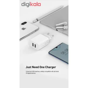 شارژر دیواری مک دودو مدل CH-6721 به همراه کابل تبدیل USB-C