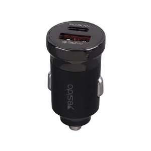 شارژر فندکی 60 وات دو پورت یسیدو مدل Y72 به همراه کابل USB-C