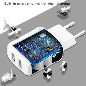 شارژر دیواری یسیدو مدل YC26 به همراه کابل تبدیل microUSB