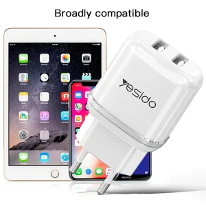 شارژر دیواری یسیدو مدل YC26 به همراه کابل تبدیل microUSB