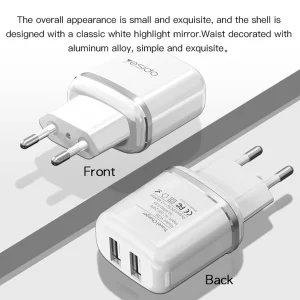 شارژر دیواری یسیدو مدل YC26 به همراه کابل تبدیل microUSB