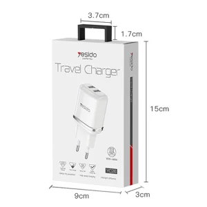 شارژر دیواری یسیدو مدل YC26 به همراه کابل تبدیل microUSB