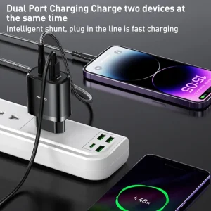 شارژر دیواری 20 وات یسیدو مدل YC47 به همراه کابل لایتنینگ