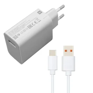 شارژر دیواری شیائومی مدل note 11 به همراه کابل تبدیل USB-C