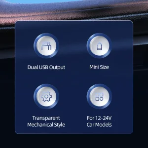 شارژر فندکی یوسمز مدل US-CC162