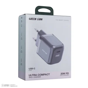 شارژر دیواری 20 وات گرین لاین مدل CNAD20PDEUWBK