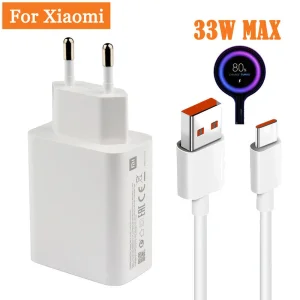شارژر دیواری شیائومی مدل MDY-11-EZ _TURBO به همراه کابل تبدیل USB-C