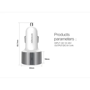 شارژر فندکی 24 ولت نیلکین مدل Vigor Car Charger