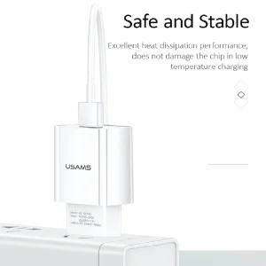 شارژر دیواری یوسمز مدل T21 به همراه کابل تبدیل usb-C
